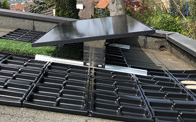 Les éléments Delta Roof peuvent être utilisés comme éléments de stockage et de drainage.
